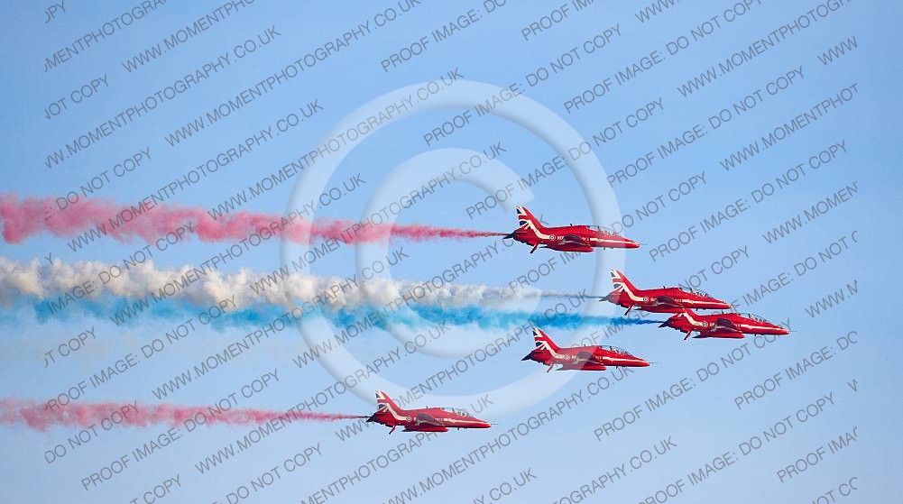 Red Arrows at Sidmouth Beach