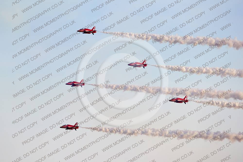 Red Arrows at Sidmouth Beach