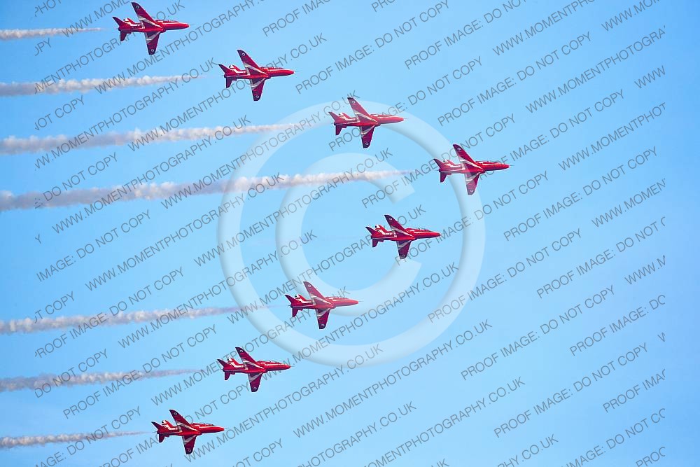 Red Arrows at Sidmouth Beach