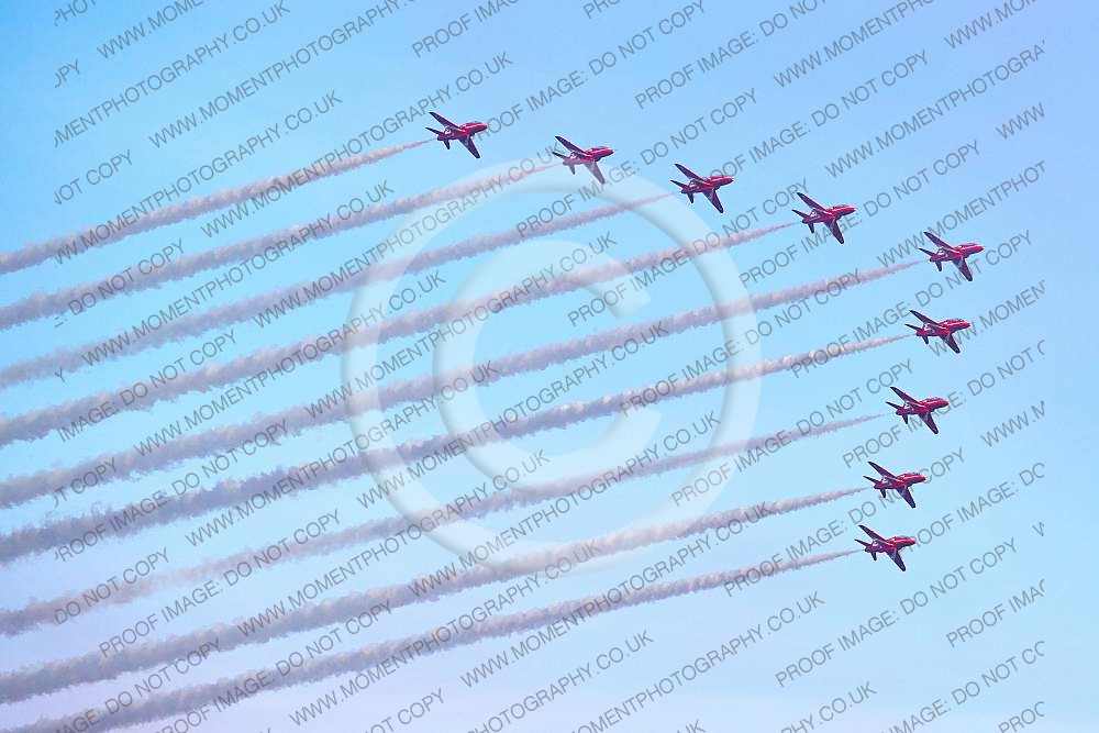 Red Arrows at Sidmouth Beach