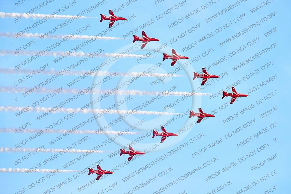 Red Arrows at Sidmouth Beach