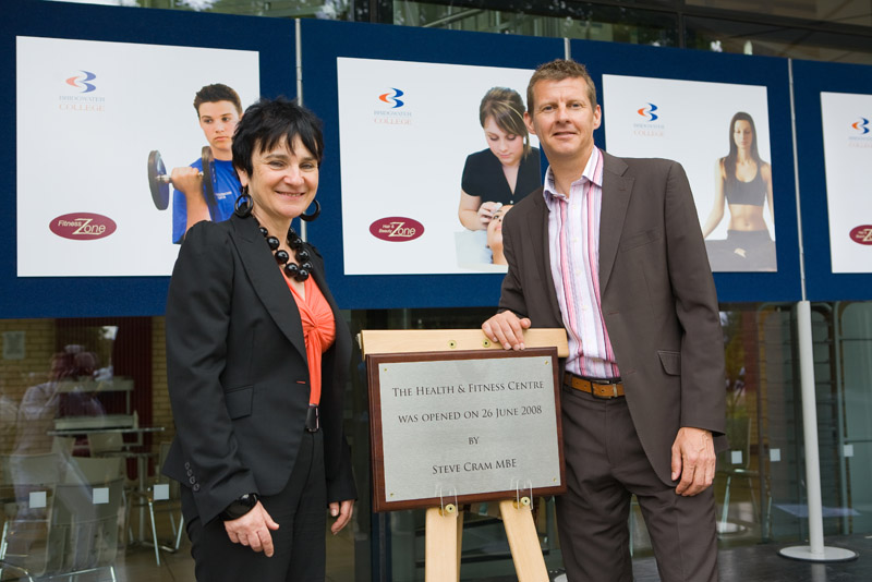 Opening of Health & Fitness Building with Steve Cram