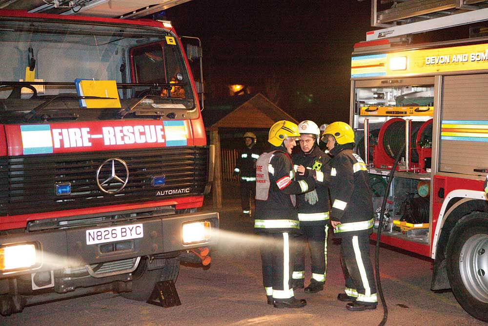 Fire drill at Bridgwater College in Cannington 3
