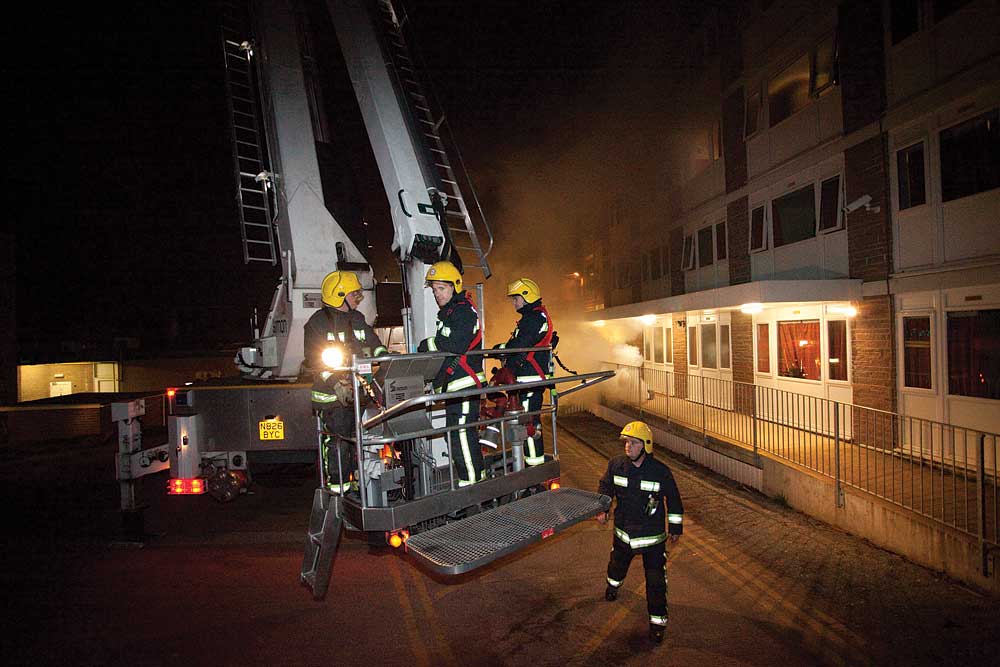 Fire drill at Bridgwater College in Cannington 5