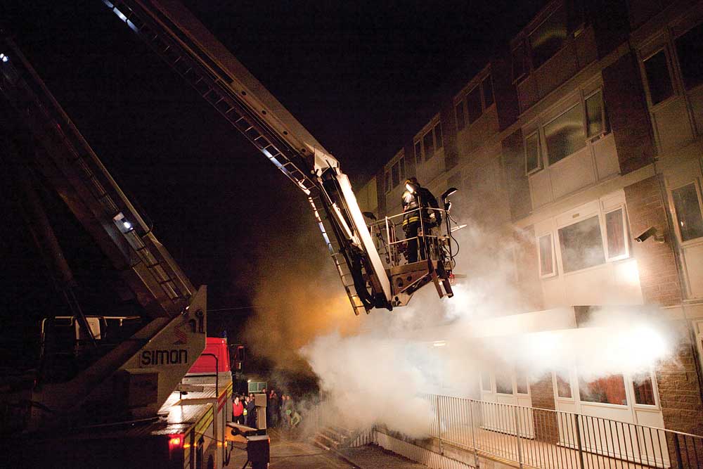 Fire drill at Bridgwater College in Cannington 6