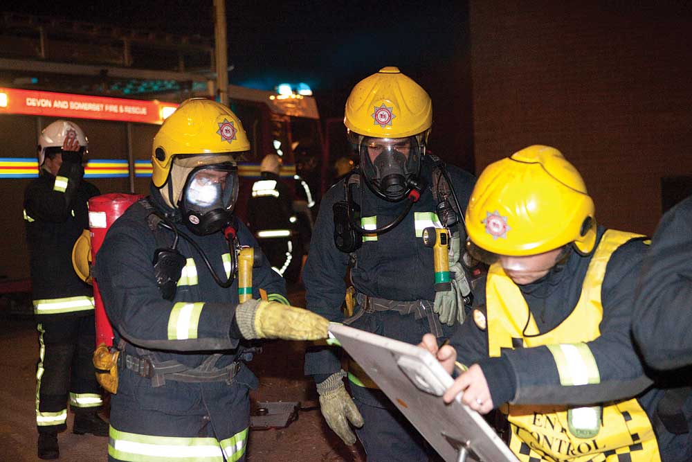 Fire drill at Bridgwater College in Cannington 8
