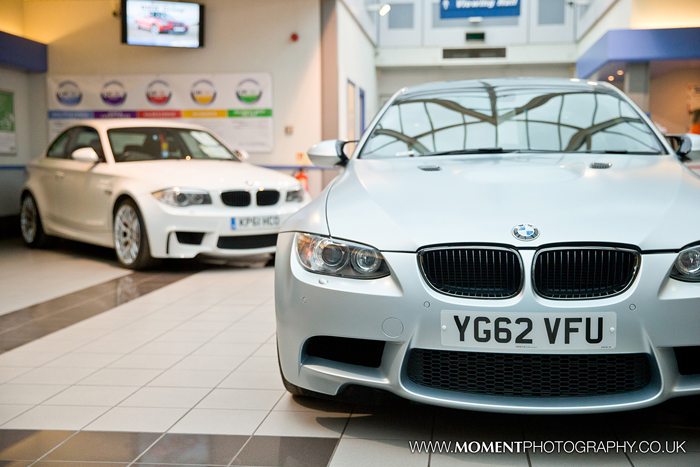 Fast M3 BMW in the showroom