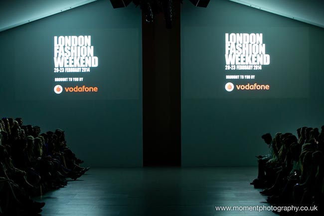 London Fashion Weekend dark empty catwalk